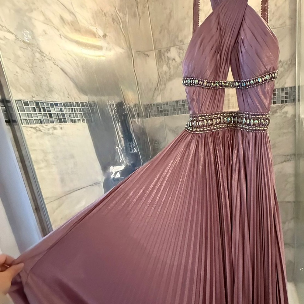 Cross Staps Evening Dress